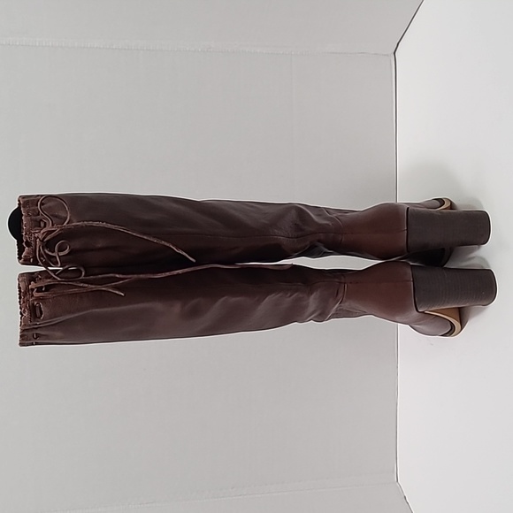 See by Chloe Genuine‎ Brown Leather Heeled Boots Size 7/38 - Picture 4 of 16